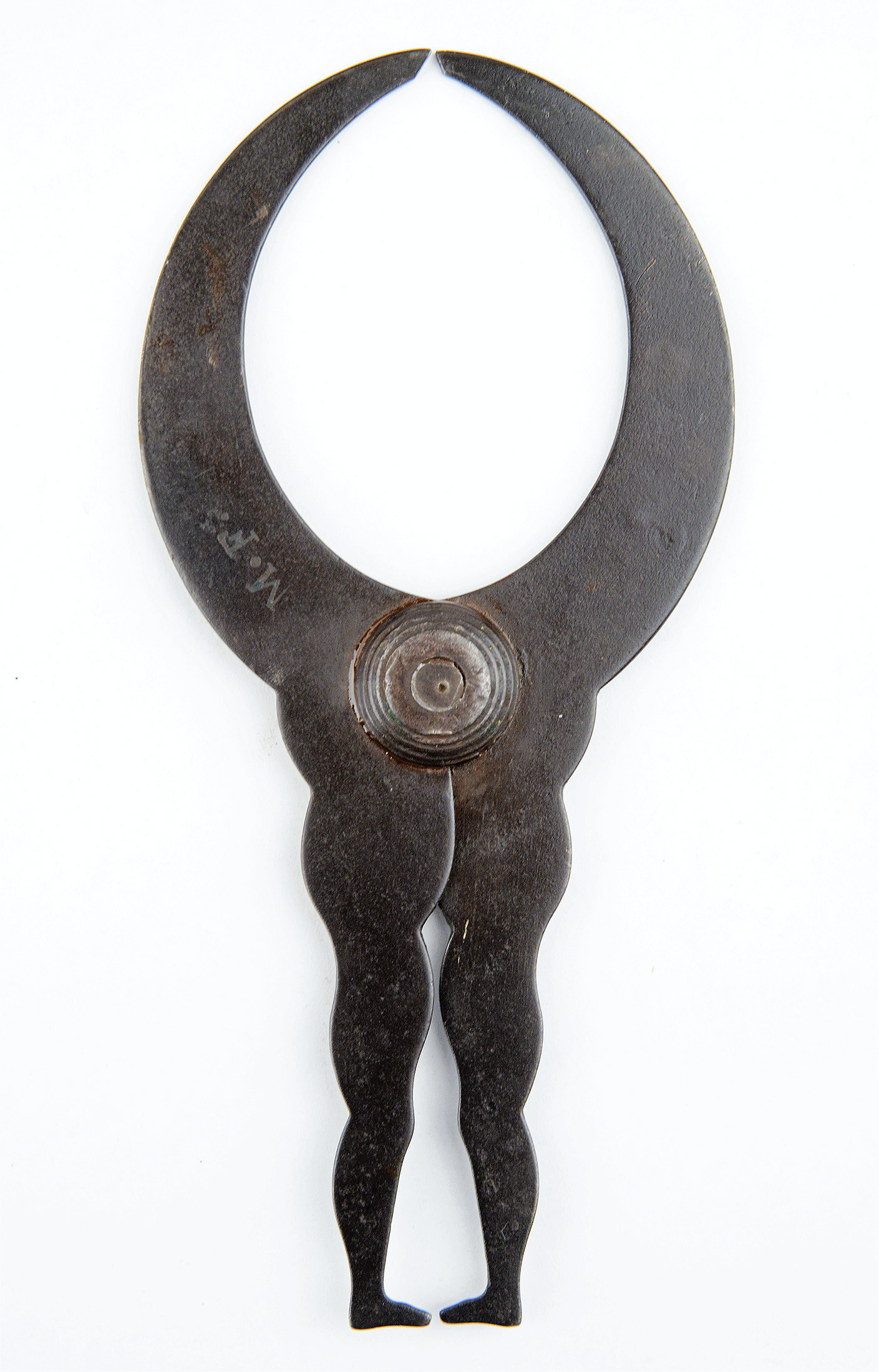 Super Shapely Lady Leg Inside/Outside Double Calipers Vintage Vials