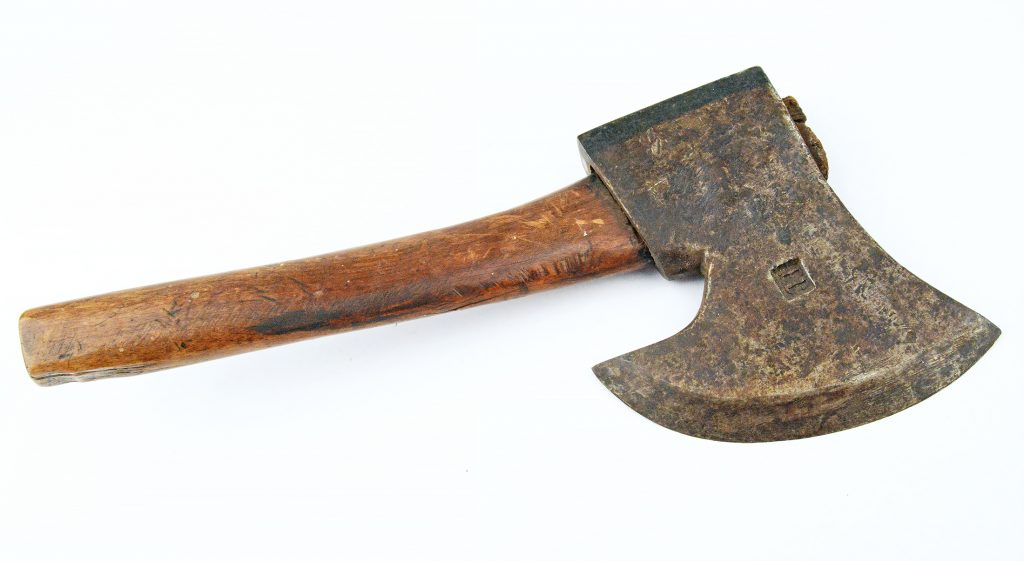 Fantastic Early Hand Axe Vintage Vials