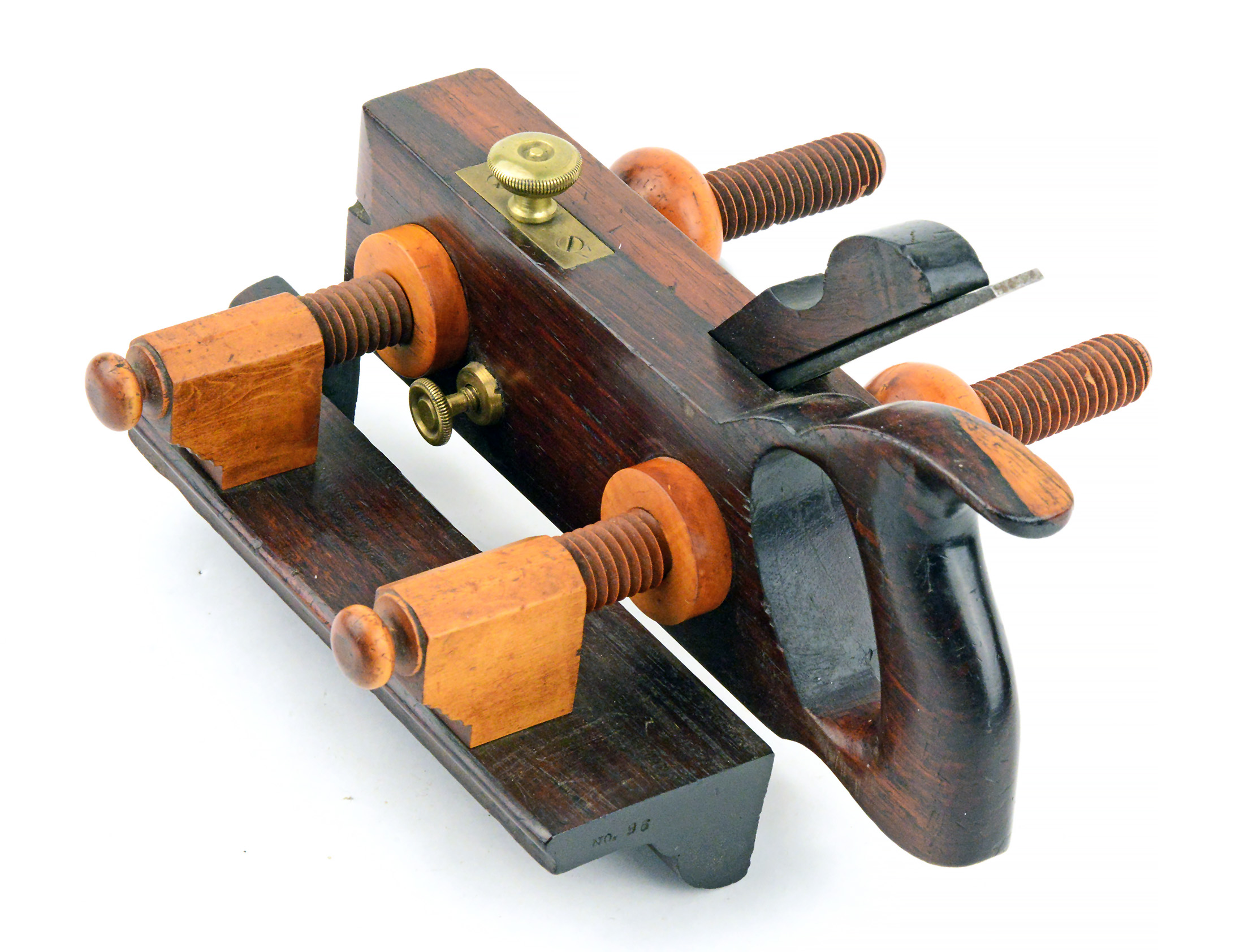 Auburn Tool Co. Handled Rosewood Plow Plane Vintage Vials