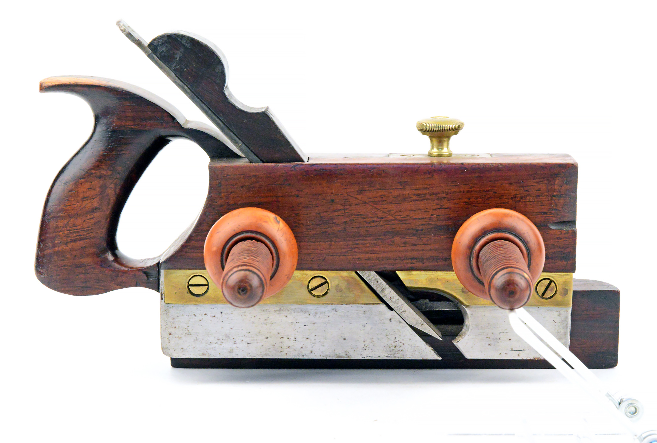 Auburn Tool Co. Handled Rosewood Plow Plane Vintage Vials