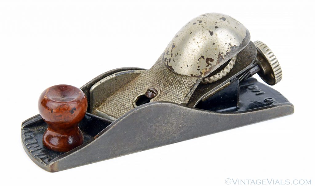 Early Type 2 STANLEY No. 140 Skewed Block Plane Vintage Vials